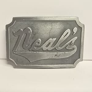Hit Line USA Vintage Pewter Belt Buckle Neal's